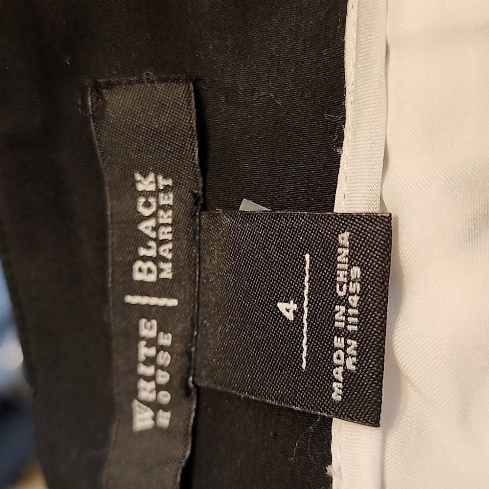 White House Black Market Pencil Colorblock Grosgrain Skirt Office Preppy Summer - Picture 9 of 11
